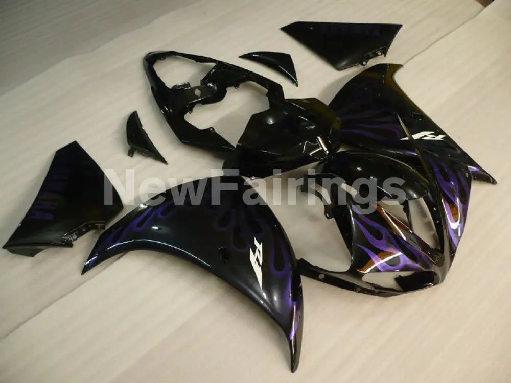 Black Purple Flame - YZF-R1 09-11 Fairing Kit - Vehicles &