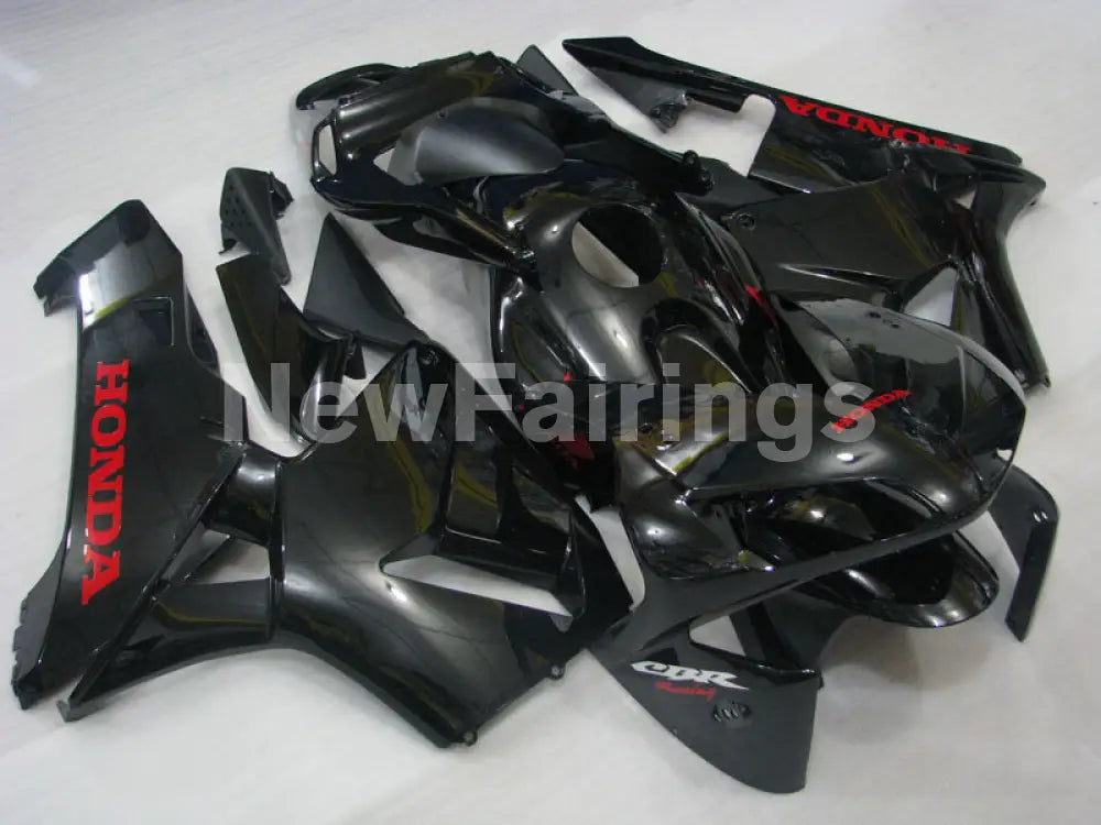 Black with red decals Factory Style - CBR600RR 03-04 Fairing