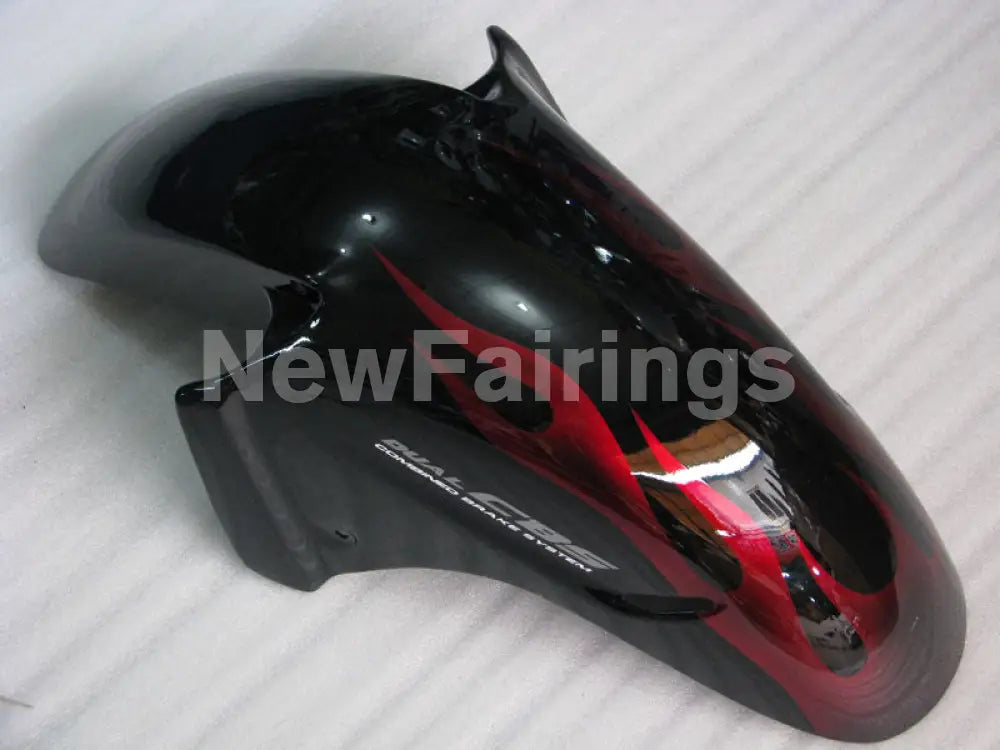 Black Red Flame - CBR 1100 XX 96-07 Fairing Kit - Vehicles &