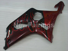 Charger l&#39;image dans la galerie, Black and Red Flame - GSX - R1000 00 - 02 Fairing Kit