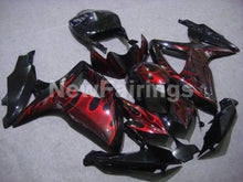 Load image into Gallery viewer, Black Red Flame - GSX-R600 08-10 Fairing Kit - Vehicles &amp;