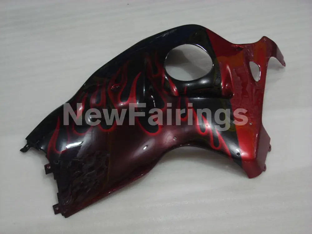 Black and Red Flame - GSX1300R Hayabusa 99-07 Fairing Kit