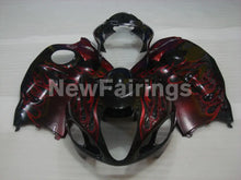 Charger l&#39;image dans la galerie, Black and Red Flame - GSX1300R Hayabusa 99-07 Fairing Kit