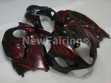 Charger l&#39;image dans la galerie, Black and Red Flame - GSX1300R Hayabusa 99-07 Fairing Kit