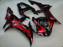 Load image into Gallery viewer, Black Red Flame - YZF-R1 02-03 Fairing Kit - Vehicles &amp;