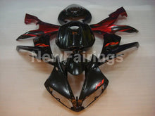 Charger l&#39;image dans la galerie, Black and Red Flame - YZF-R1 04-06 Fairing Kit - Vehicles &amp;