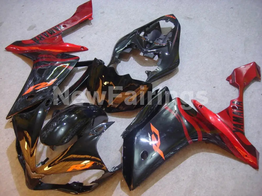 Black Red Flame - YZF-R1 07-08 Fairing Kit - Vehicles &