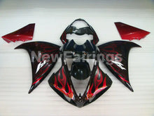 Charger l&#39;image dans la galerie, Black Red Flame - YZF-R1 09-11 Fairing Kit - Vehicles &amp;