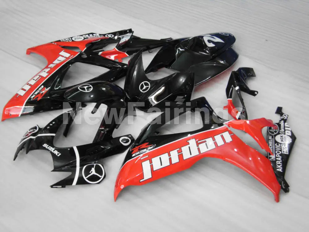 Black and Red Jordan - GSX-R750 06-07 Fairing Kit Vehicles