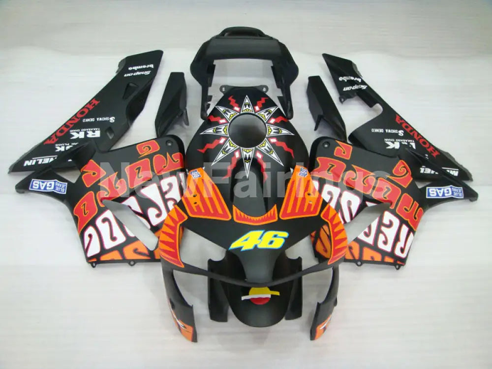 Black and Red Rossi - CBR600RR 03-04 Fairing Kit - Vehicles