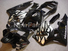 Charger l&#39;image dans la galerie, Black and Silver Fire - CBR600RR 03-04 Fairing Kit -