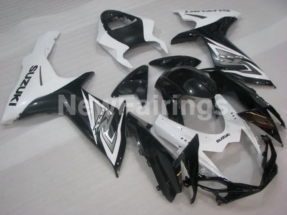 Black and White Factory Style - GSX-R600 11-24 Fairing Kit