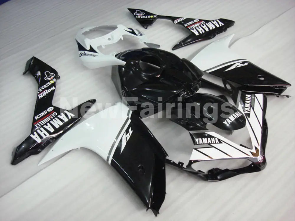 Black White Factory Style - YZF-R1 07-08 Fairing Kit