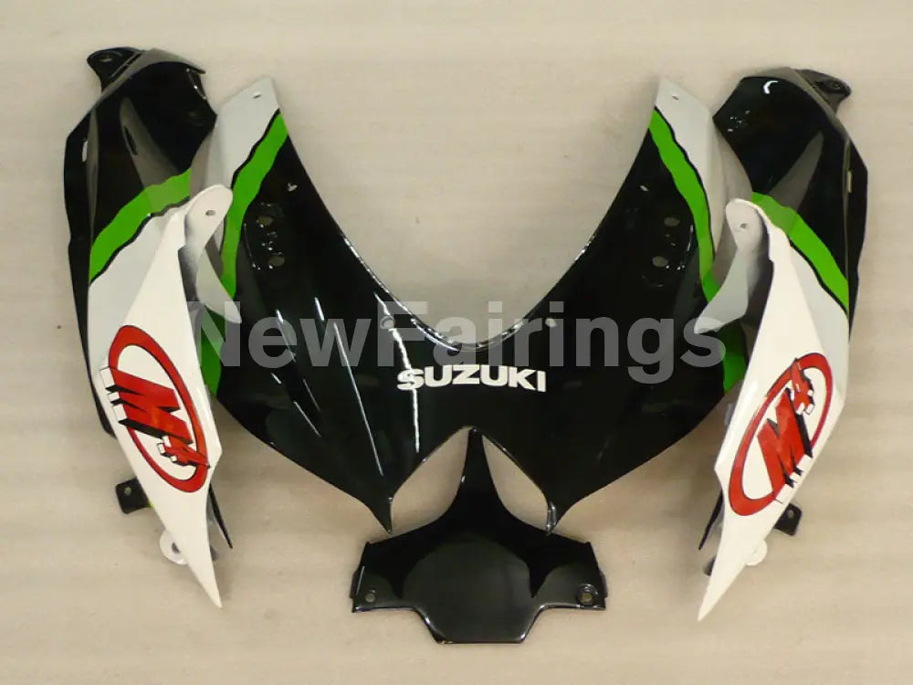 Black and White Green Monster - GSX-R600 08-10 Fairing Kit