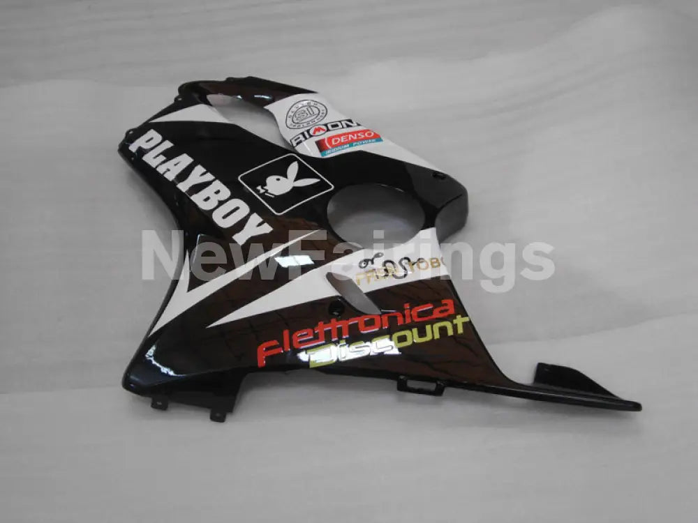 Black and White Yellow PlayBoy - CBR600 F4i 01-03 Fairing