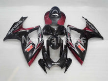 Charger l&#39;image dans la galerie, Black and Wine Red Factory Style - GSX-R600 06-07 Fairing