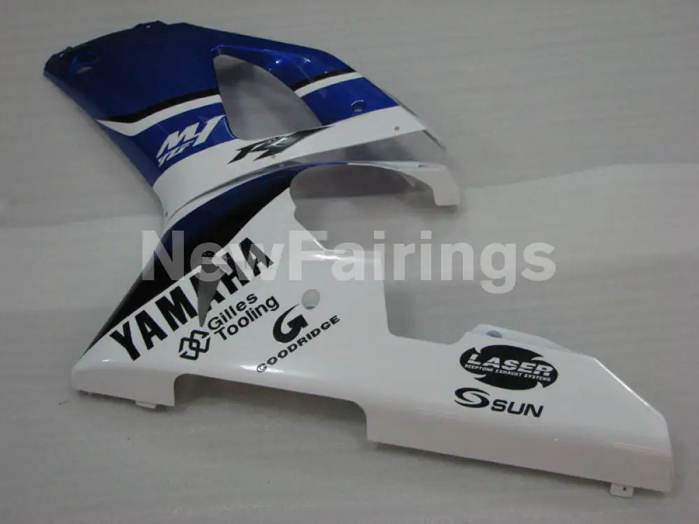 Blue and White Black Factory Style - YZF-R1 00-01 Fairing