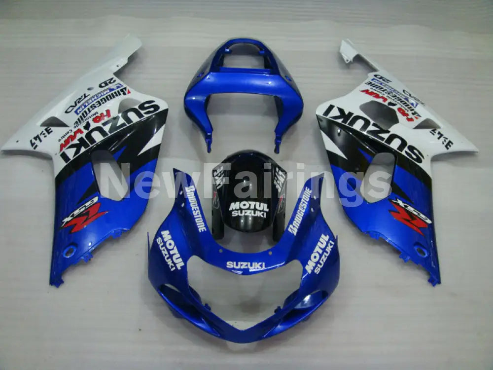 Blue and White Black MOTUL - GSX-R750 00-03 Fairing Kit