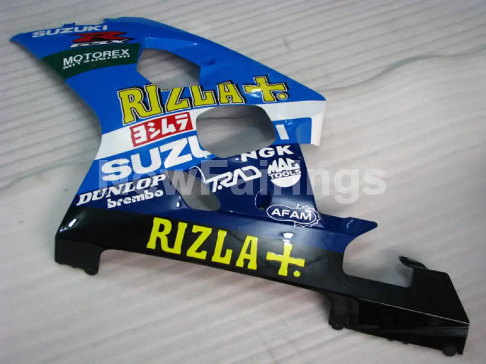 Blue and White Black Rizla - GSX-R600 04-05 Fairing Kit -