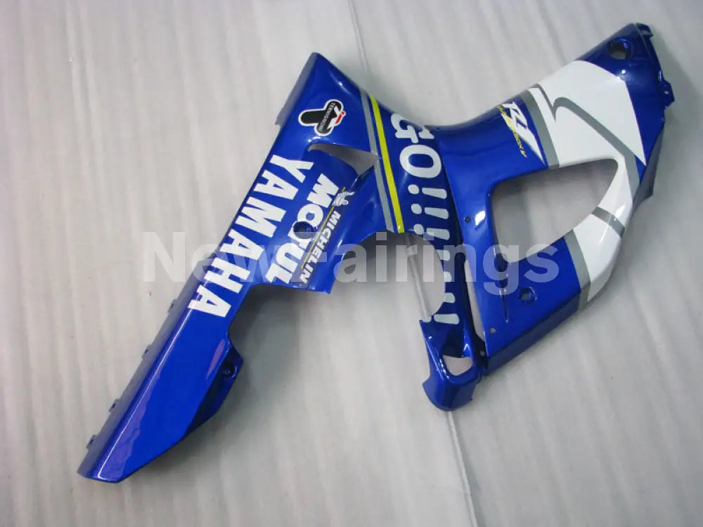 Blue and White GO - YZF-R1 00-01 Fairing Kit - Vehicles &