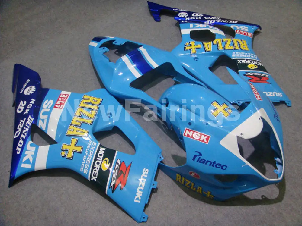 Blue and White Rizla - GSX - R1000 03 - 04 Fairing Kit