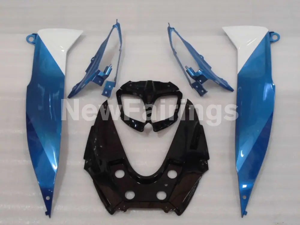 Blue and White ROCKSTAR - GSX - R1000 09 - 16 Fairing Kit