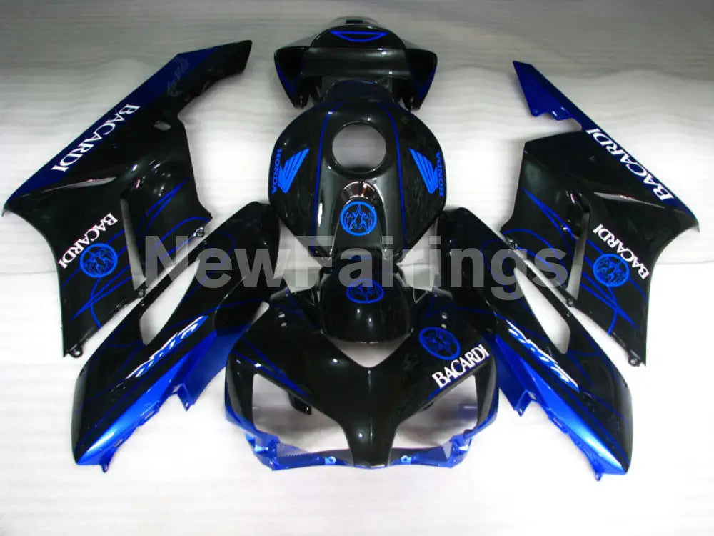 Blue and Black BACARDI - CBR1000RR 04-05 Fairing Kit -