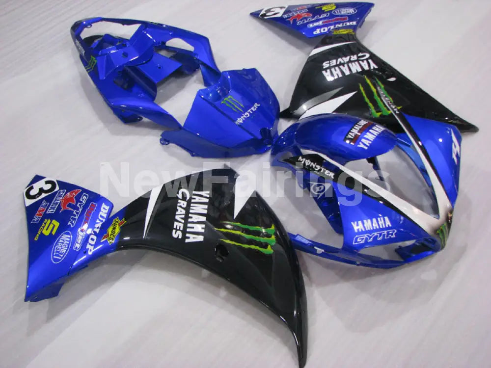 Blue Black Monster - YZF-R1 09-11 Fairing Kit - Vehicles &