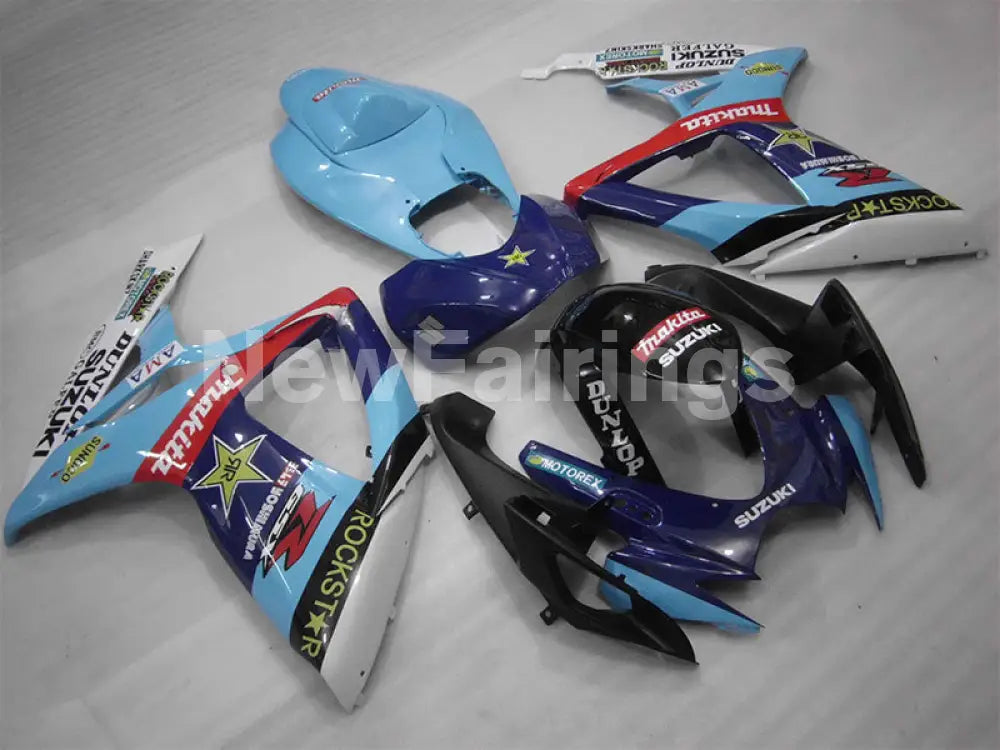 Blue and Black MOTOREX - GSX-R750 06-07 Fairing Kit