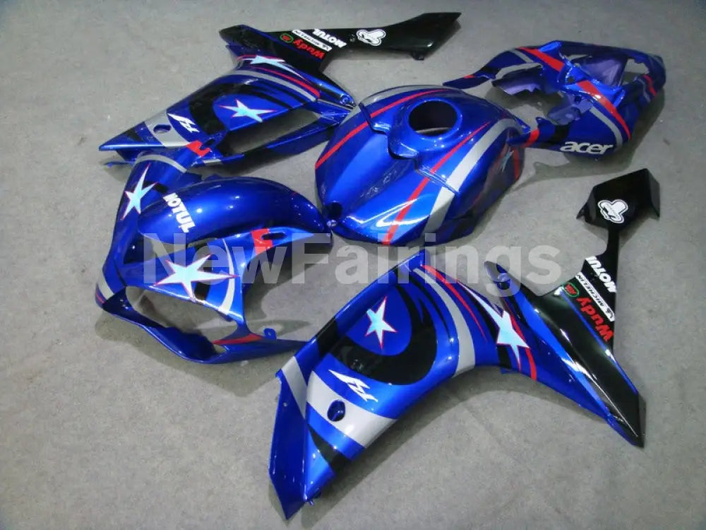 Blue Black Star - YZF-R1 07-08 Fairing Kit - Vehicles &