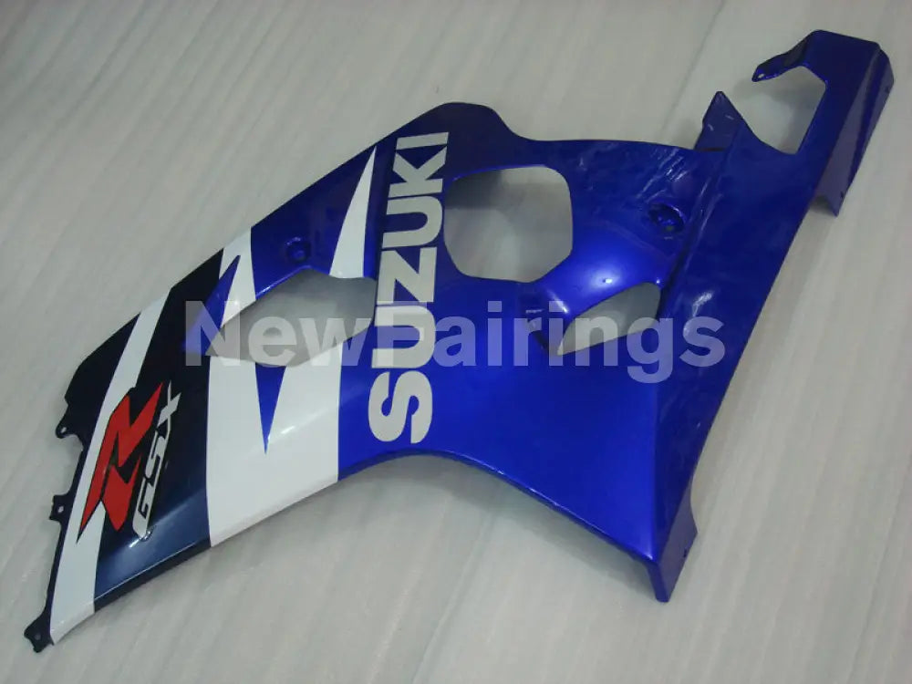 Blue Black White Factory Style - GSX-R600 04-05 Fairing Kit