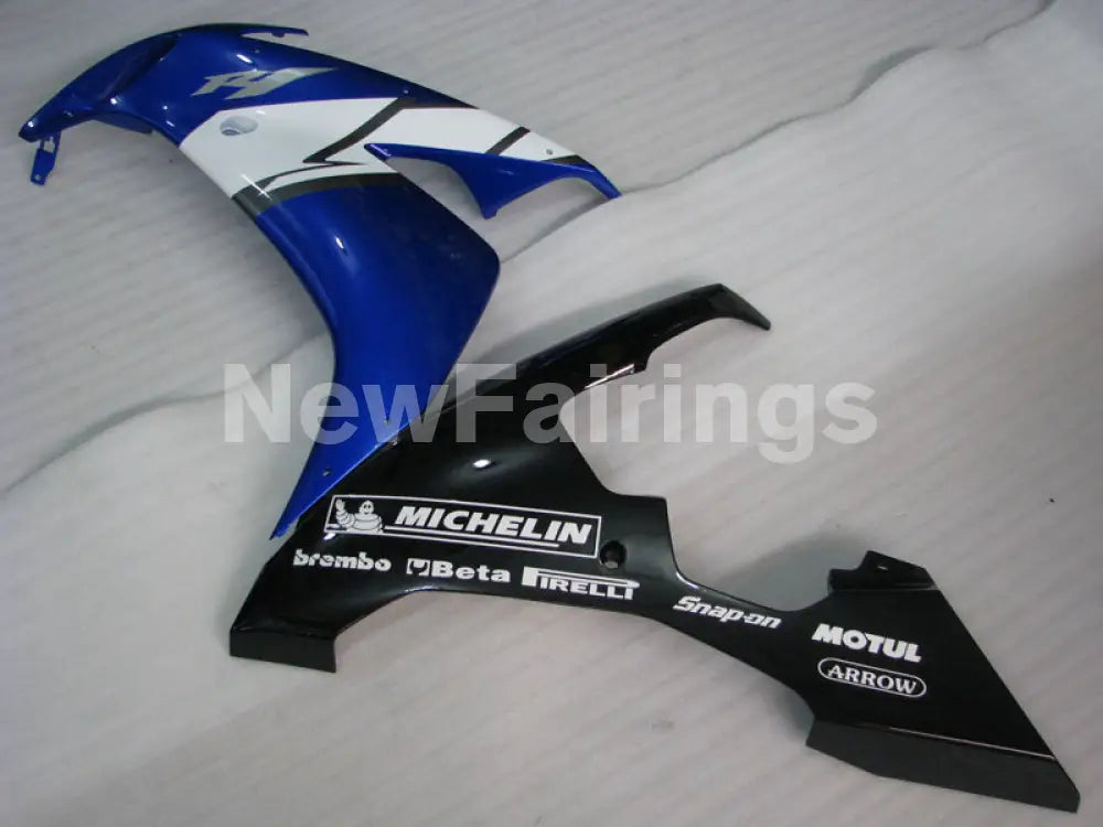 Blue Black White Factory Style - YZF-R1 04-06 Fairing Kit