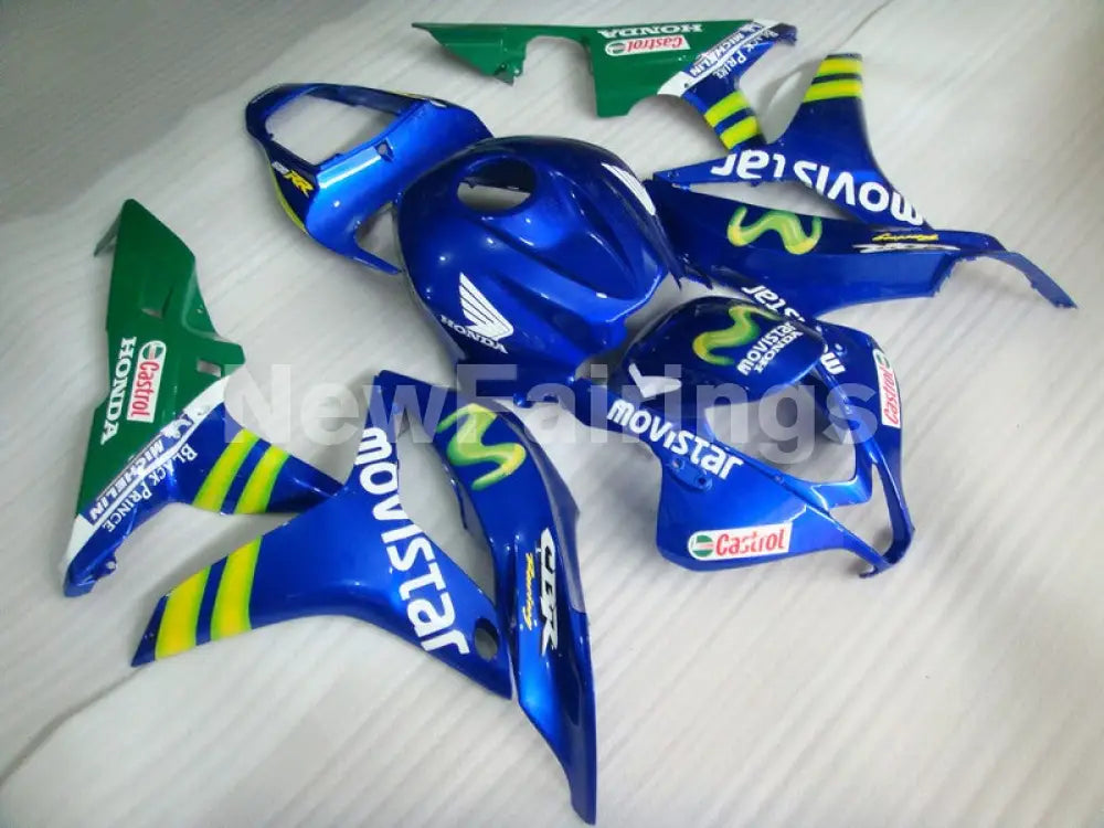 Blue and Green Movistar - CBR600RR 07-08 Fairing Kit -