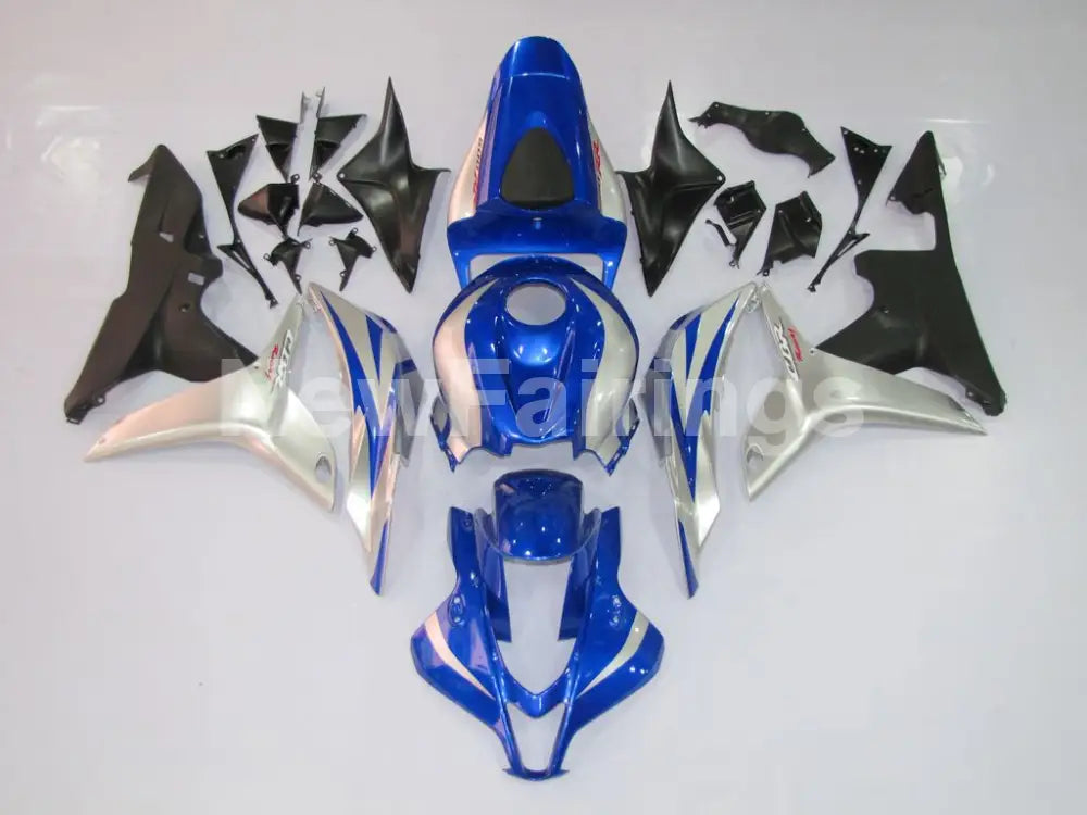 Blue and Silver Factory Style - CBR600RR 07-08 Fairing Kit -