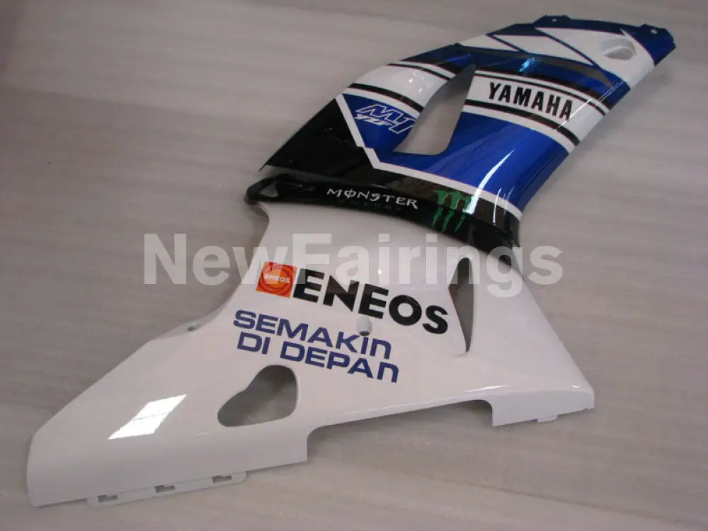 Blue White and Black ENEOS - YZF-R1 98-99 Fairing Kit