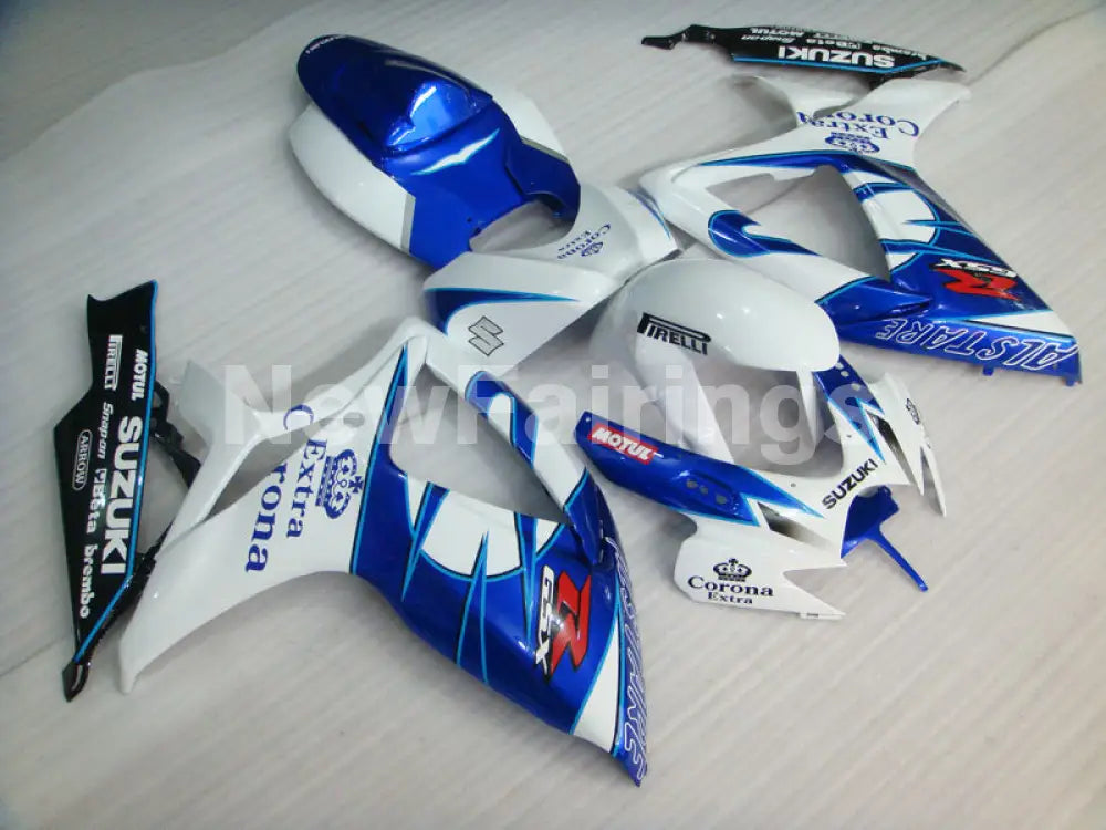 Blue White and Black Corona - GSX-R750 06-07 Fairing Kit