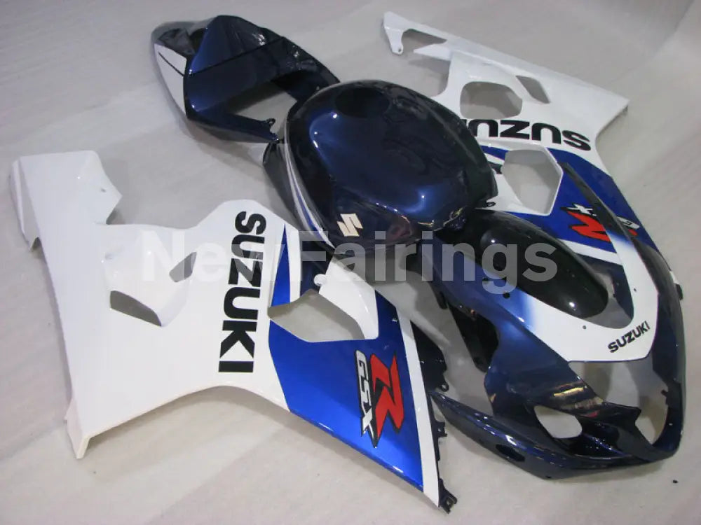 Blue and White Black Factory Style - GSX-R600 04-05 Fairing