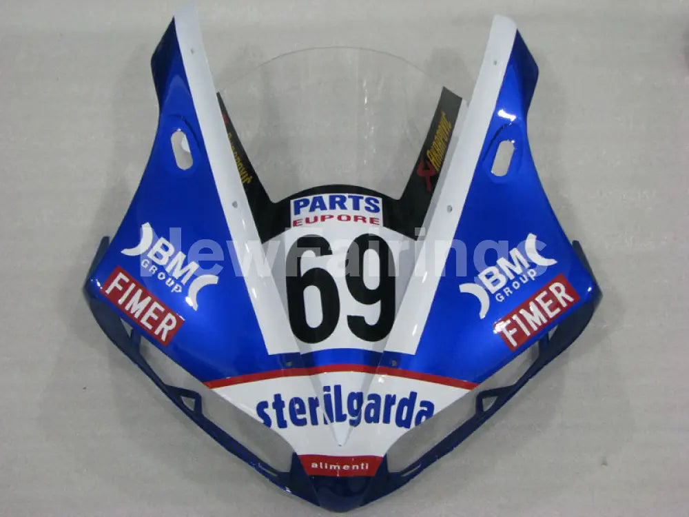 Blue and White Black Sterilgarda - YZF-R1 04-06 Fairing Kit