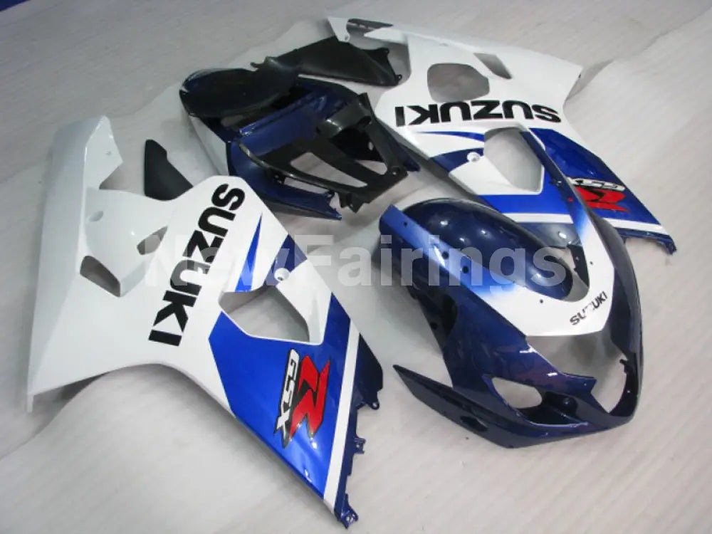 Blue and White Factory Style - GSX-R750 04-05 Fairing Kit