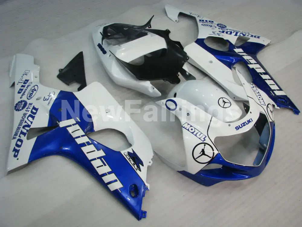 Blue and White Jordan - GSX - R1000 00 - 02 Fairing Kit