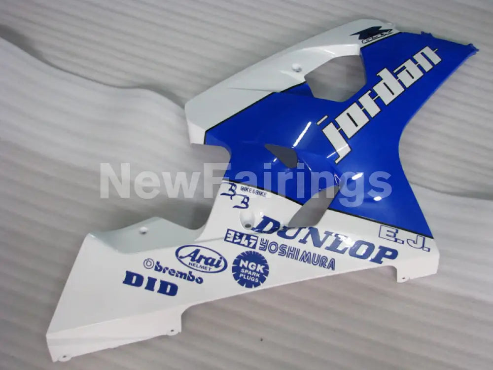 Blue and White Jordan - GSX-R600 04-05 Fairing Kit -