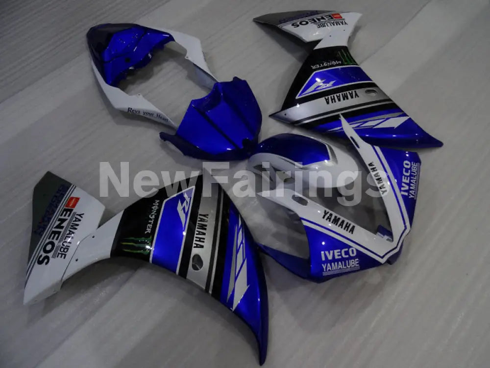 Blue White Monster - YZF-R1 09-11 Fairing Kit - Vehicles &