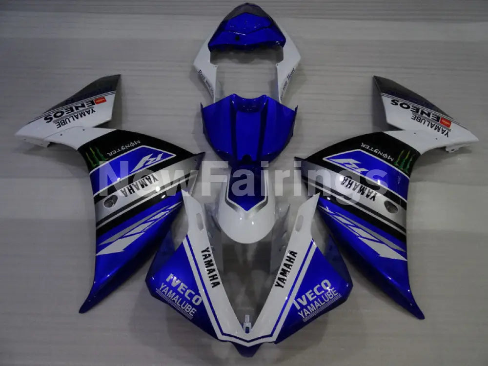 Blue White Monster - YZF-R1 12-14 Fairing Kit - Vehicles &