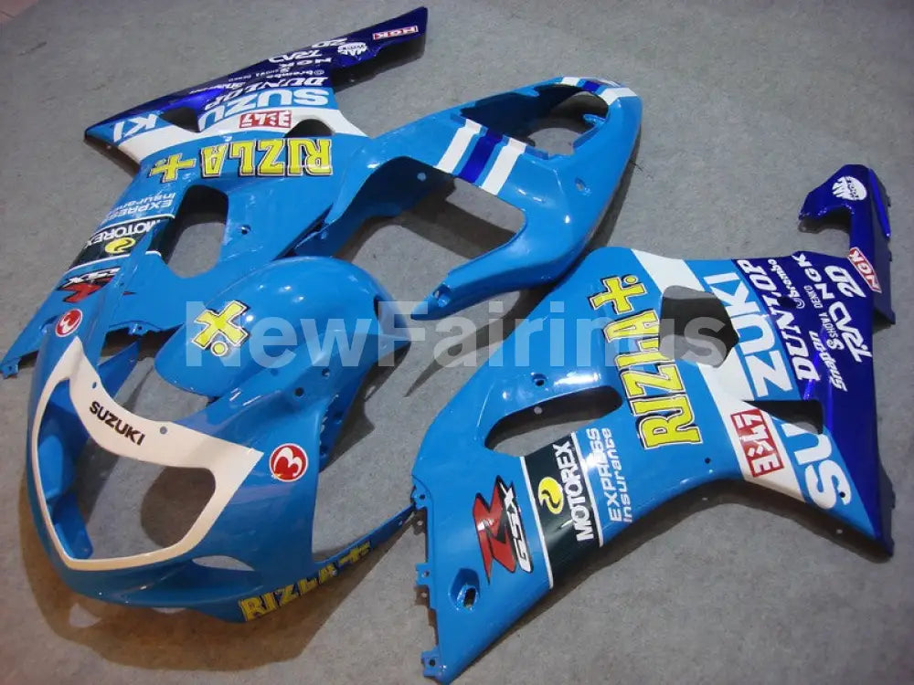 Blue and White Rizla - GSX-R600 01-03 Fairing Kit - Vehicles