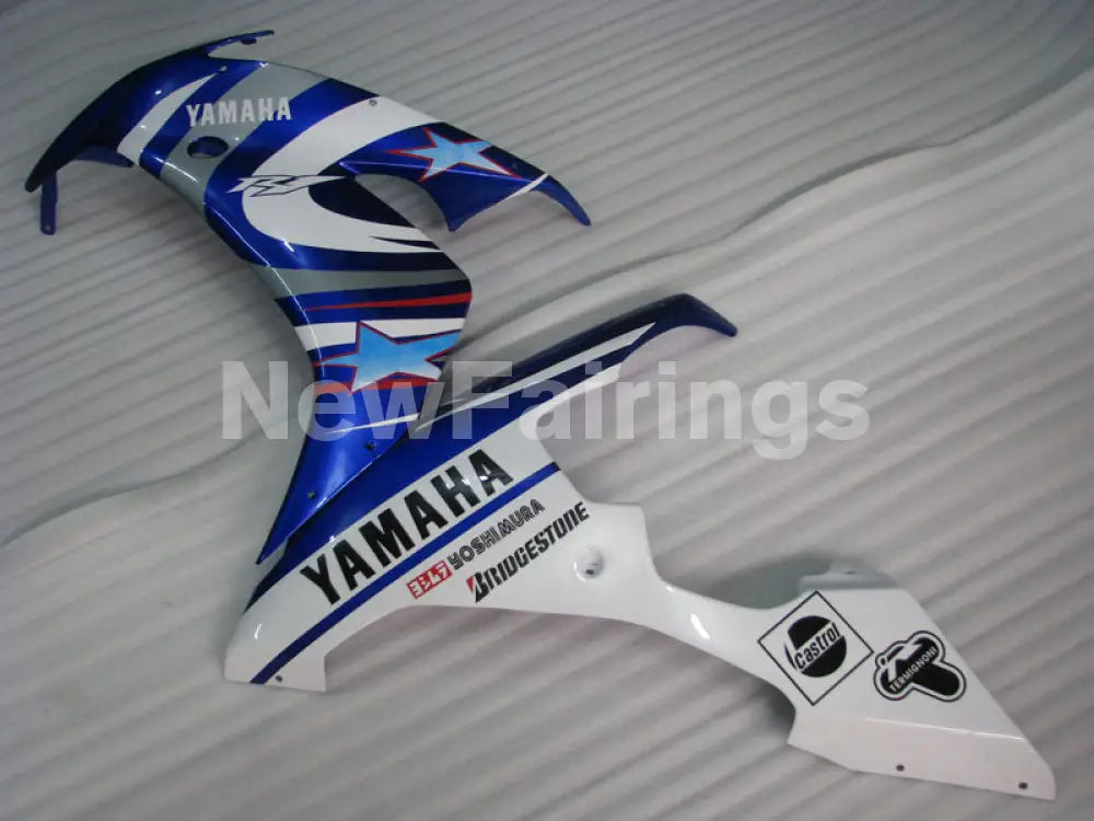 Blue and White Star - YZF-R1 04-06 Fairing Kit - Vehicles &