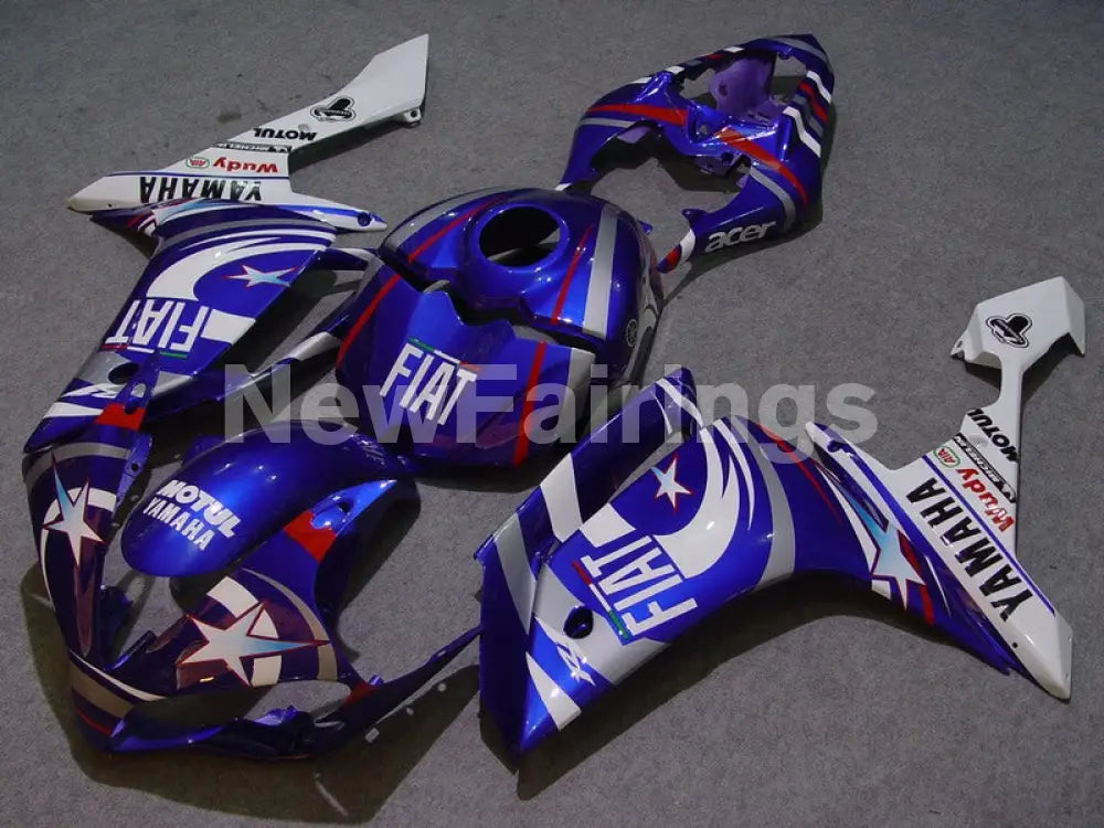 Blue White Star - YZF-R1 07-08 Fairing Kit - Vehicles &