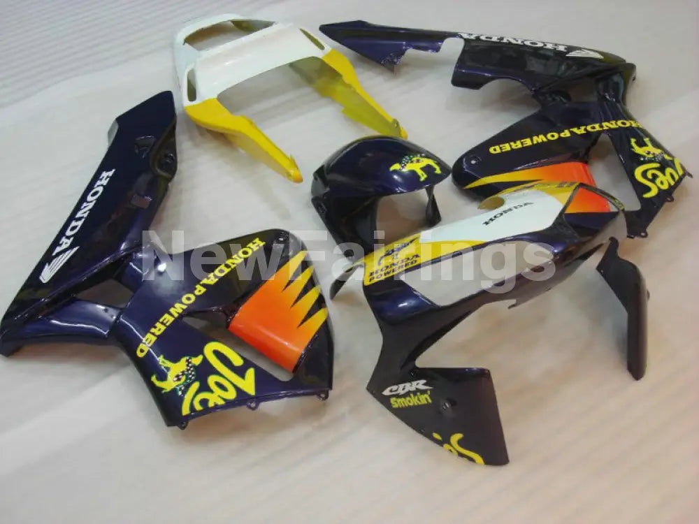 Blue and Yellow Camel - CBR600RR 03-04 Fairing Kit -