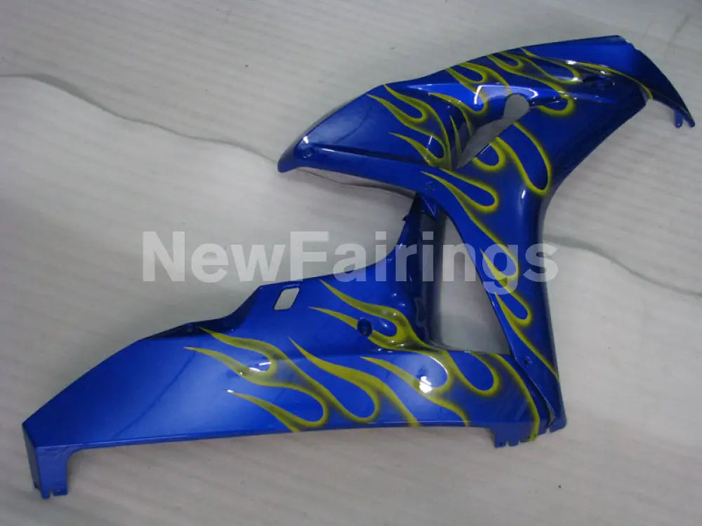 Blue and Yellow Flame - CBR1000RR 06-07 Fairing Kit -