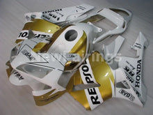 Charger l&#39;image dans la galerie, Gold and White Repsol - CBR600RR 03-04 Fairing Kit -