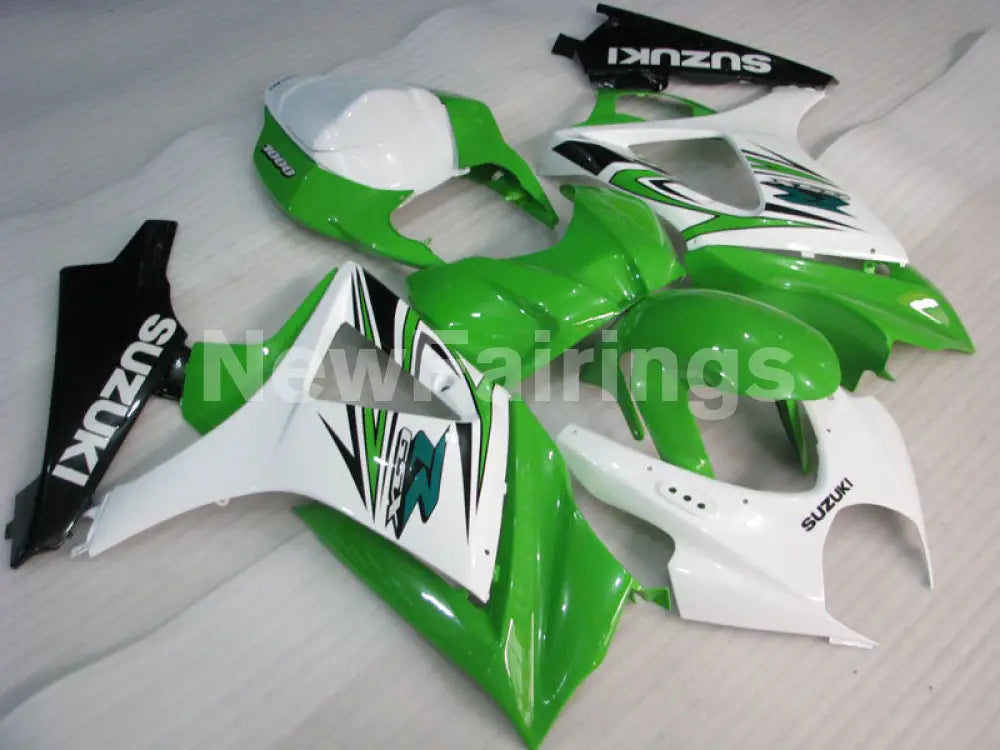 Green and White Black Factory Style - GSX - R1000 07 - 08